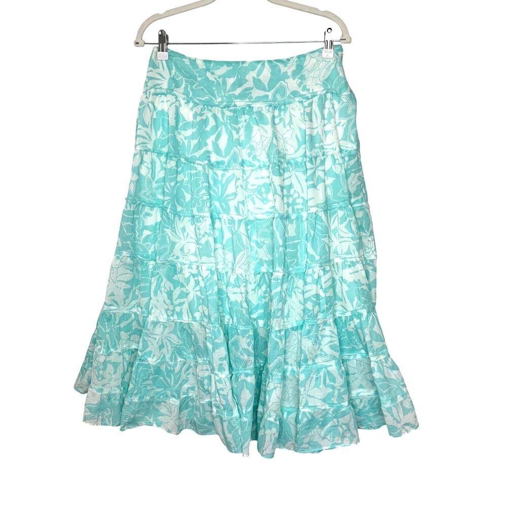 Jones New York Sport cotton tiered skirt‎